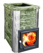 Печь для бани Варвара Сказка облицовка змеевик укор. топка