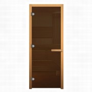 Стеклянные двери в баню Везувий бронза 1900x700 716 GB