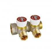 Коллектор с отсекающими кранами ICMA 3/4"х2