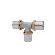 Пресс-фитинг тройник ICMA 16х2 соединительный