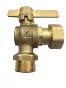 Вентиль шаровой угловой с накидной гайкой SIL НР ARCO 1/2х3/4 146210