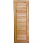 Дверь для бани ComfortProm 800x1900 ольха деревянная глухая с фольгой