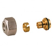 Переходник хромированный Giacomini 16x(16x2)