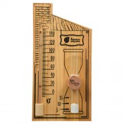 Термометр с песочными часами для бани и сауны 18036