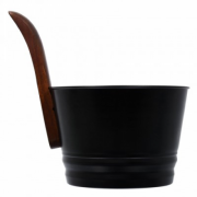 Бадья из стали 4 л черная Банные штучки 41351