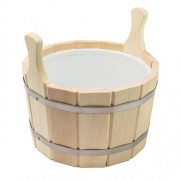 Шайка 12л с пластиковой вкладкой (ПЛ-14)