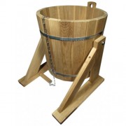 Обливное ведро из дуба 15л МД-61