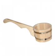 Ковш-черпак 0.6л бондарный с горизонтальной ручкой 03589