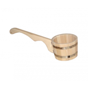 Ковш-черпак 15л бондарный с длинной ручкой 03591