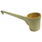 Ковш-черпак 0.25л точёный с горизонтальной ручкой 30040