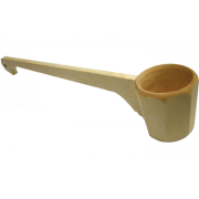 Ковш-черпак 0.25л гранёный с горизонтальной ручкой 30041