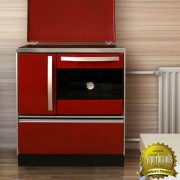 Плита на дровах MBS Thermo Royal 720 P3 (с водяным контуром) красная