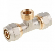 Тройник латунный 1/2"х16 (2.0) с наружной резьбой AV ENGINEERING (AVE309008)