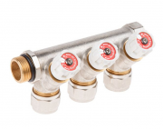 Коллектор с отсекающими вентилями 3/4х3 выхода 16х2 AV ENGINEERING (AVE1132003)