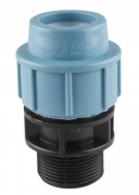 Муфта ПНД компрессионная с наружной резьбой AV ENGINEERING