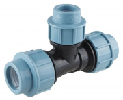 Тройник ПНД компрессионный переходной AV ENGINEERING