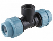 Тройник ПНД компрессионный с внутренней резьбой AV ENGINEERING