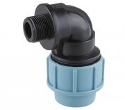 Угольник ПНД компрессионный с наружной резьбой AV ENGINEERING