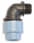 Угольник ПНД компрессионный 25х3/4" с наружной резьбой UNIDELTA (1008025003001)