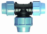 Тройник ПНД компрессионный 25х20х25 переходной UNIDELTA (1013025020001)