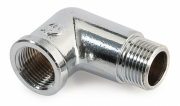 Угольник латунный 1/2" с внутренней-наружной резьбой хром GENERAL FITINGS (2700F8B040400A)