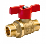 Кран шаровой 1/2" с наружной резьбой бабочка ЦВЕТЛИТ (ЦРБ0062)