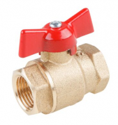 Кран шаровой 1/2" внутренняя резьба, бабочка ЦВЕТЛИТ (ЦРБ0060)