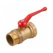 Кран шаровой 1/2" наружная-внутренняя резьба, ручка ЦВЕТЛИТ (ЦРБ0059)