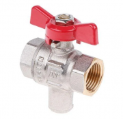 Кран шаровый 1/2 PN40 под манометр AV ENGINEERING (AVE097001)