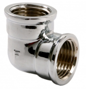 Колено Ferro вр-нр 3/8 хром K09C