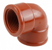 Угольник ПП 1/2" с внутренней резьбой коричневый AV ENGINEERING (AVE159004)