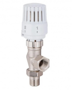 Кран вентильный для радиатора 1/2" осевой с термоголовой AV ENGINEERING (AVE298612)