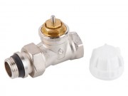 Кран вентильный для радиатора 1/2" прямой под термоголову AV ENGINEERING с кольцом (AVE298412)