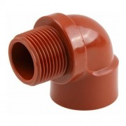 Угольник ПП 1/2" с внутренней-наружной резьбой коричневый AV ENGINEERING (AVE159018)