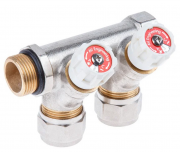 Коллектор с отсекающими вентилями 3/4х2 выхода 16х2 AV ENGINEERING (AVE1132002)